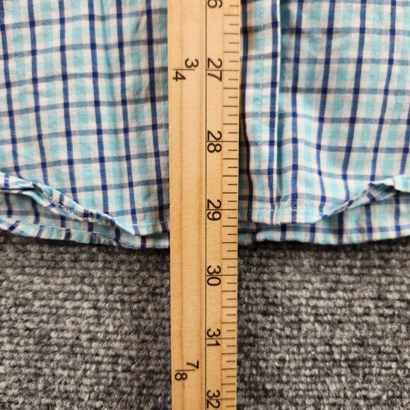 Brooks Brothers Small Regent Blue Plaid Long Sleeve Button Up Shirt All Cotton - Picture 10 of 16